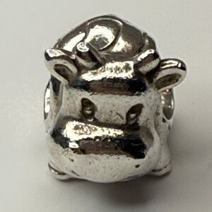 Pandora Sterling Silver Cow Charm – Cute Farm Animal, Threaded Core